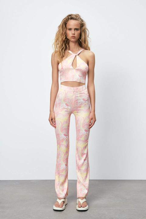 Pantalón Flare Estampado