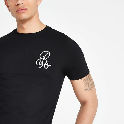 Muscle Fit R96 Embroidered T-shirt 