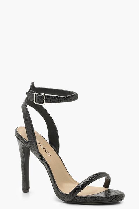 black two part heels