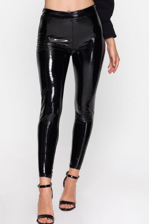 Leggings In Pvc Con Intrecci