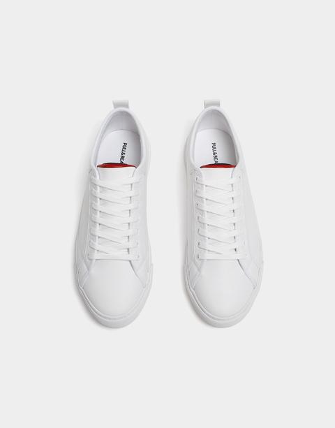 pull and bear white trainers