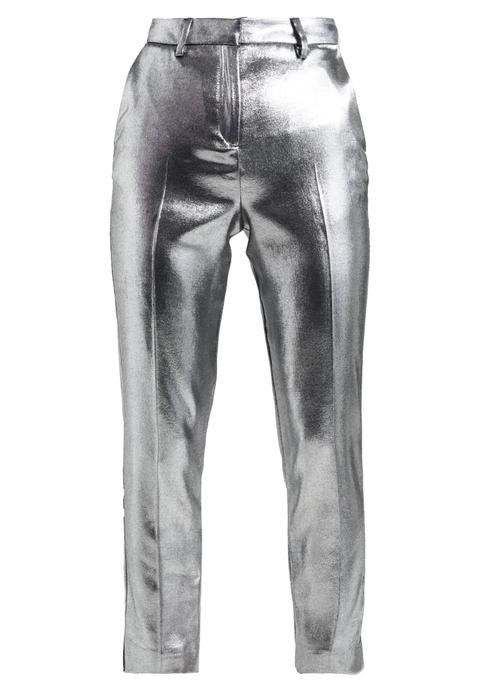 Topshop Foil Chino Silver