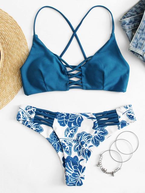 Bikini Floreale Criss Cross