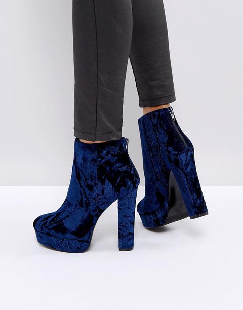 Aldo Kasser Velvet Platform Boots