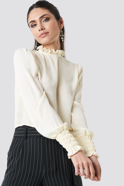 Frill High Neck Blouse