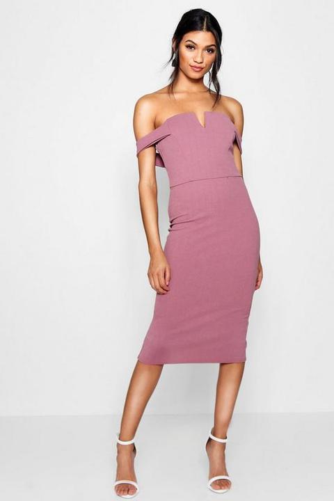 Bardot Midi Bodycon Dress