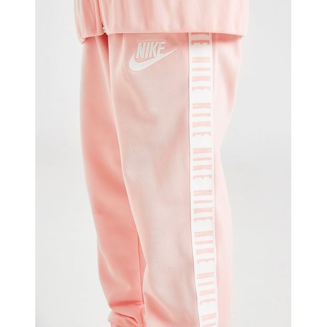 pink nike tape tracksuit