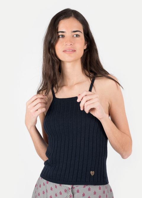 Top Halter Canalé