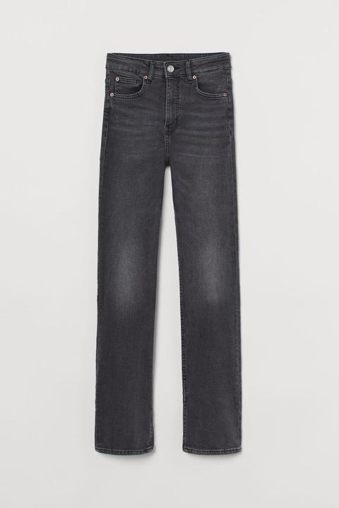 Slim High Jeans - Gris