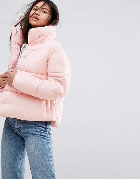 Puffa - Giacca Oversize Con Collo Avvolgente - Rosa