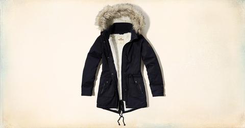 Parka Forrada En Sherpa