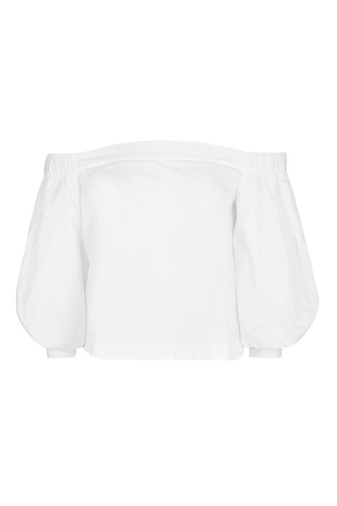 Puff Sleeve Bardot Top