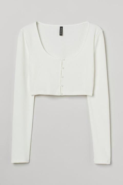 Top Cropped - Blanco
