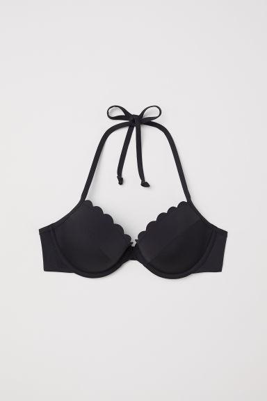 H & M - Top Bikini Push-up - Nero