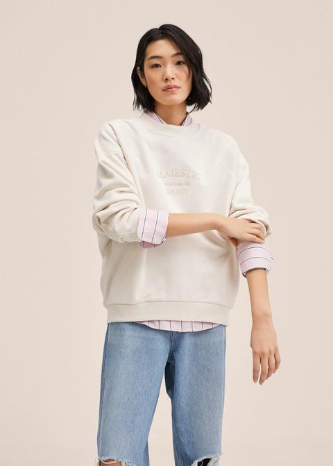 Sudadera Algodón Mensaje