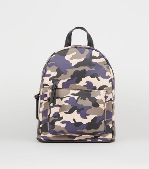 camo print backpack