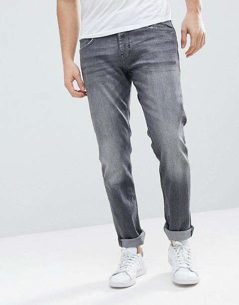 Esprit - Schmal Geschnittene Jeans In Grauer Waschung - Grau