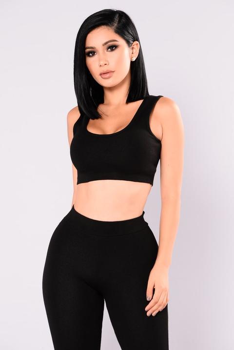 Sonja Crop Top - Black