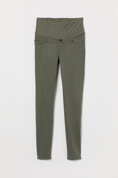 H & M - Mama Pantaloni Superstretch - Verde