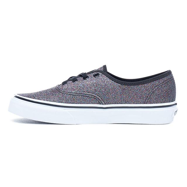 vans authentic glitter rainbow black