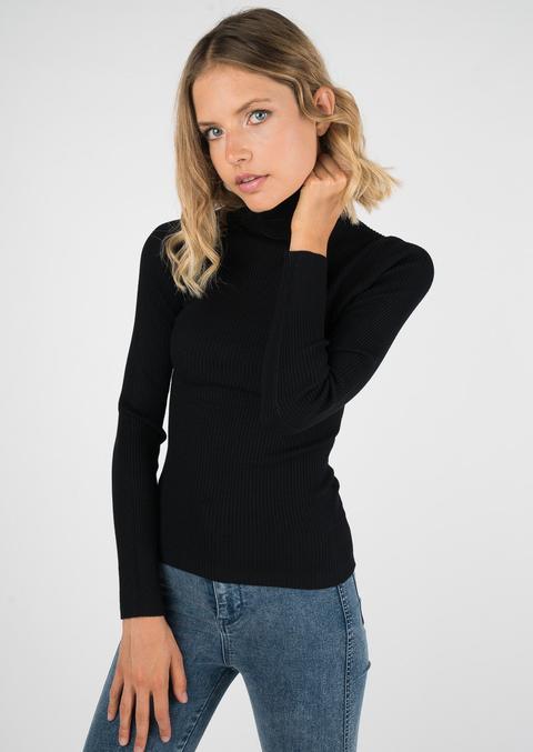 Rib Turtle Neck