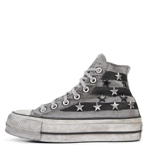 all star platform grigio vintage