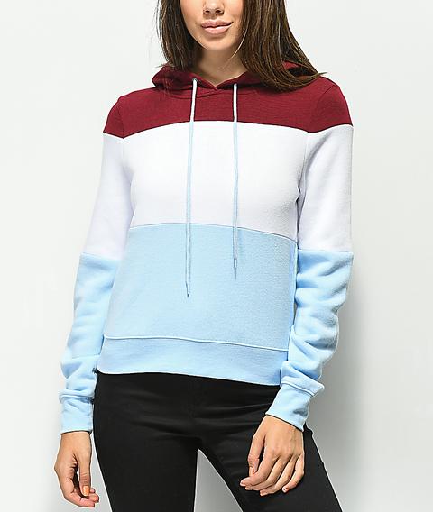 zumiez colorblock hoodie