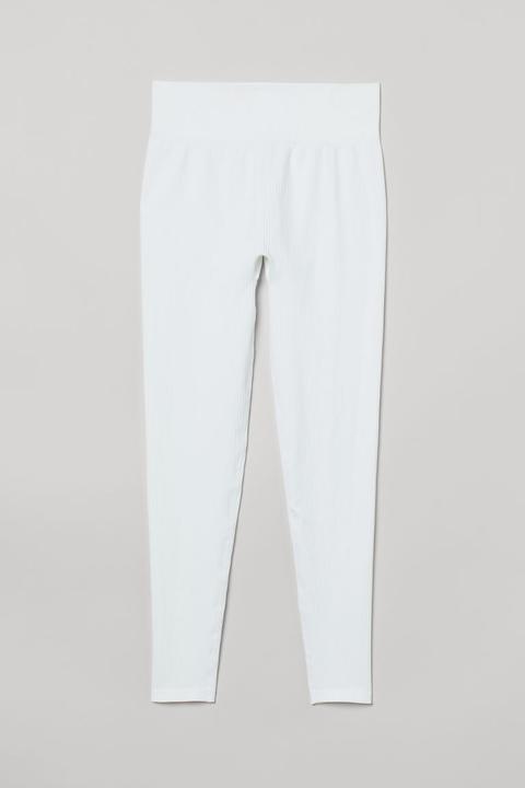 Mallas De Deporte Seamless - Blanco