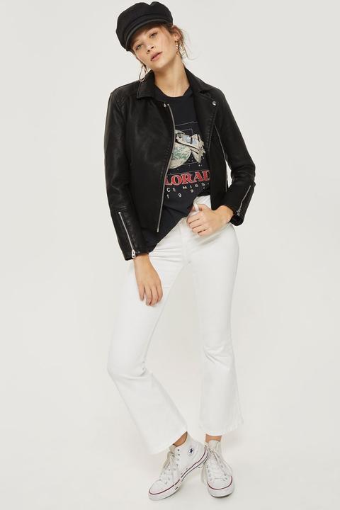 Black Pu Biker Jacket