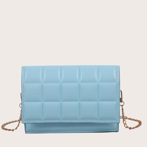 Quilted Flap Chain Crossbody Bag