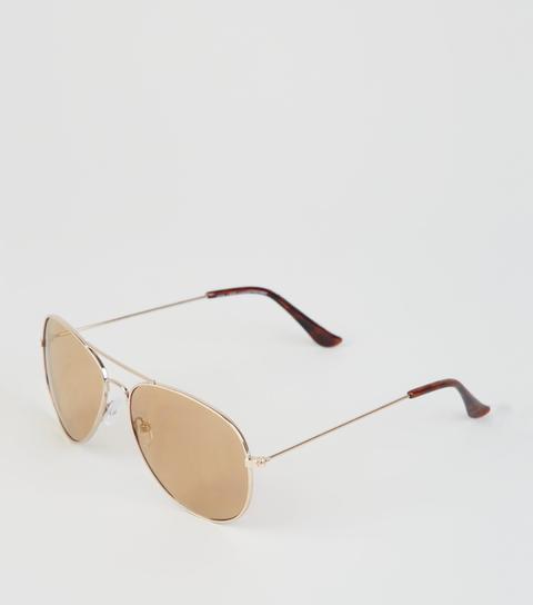 gold pilot sunglasses