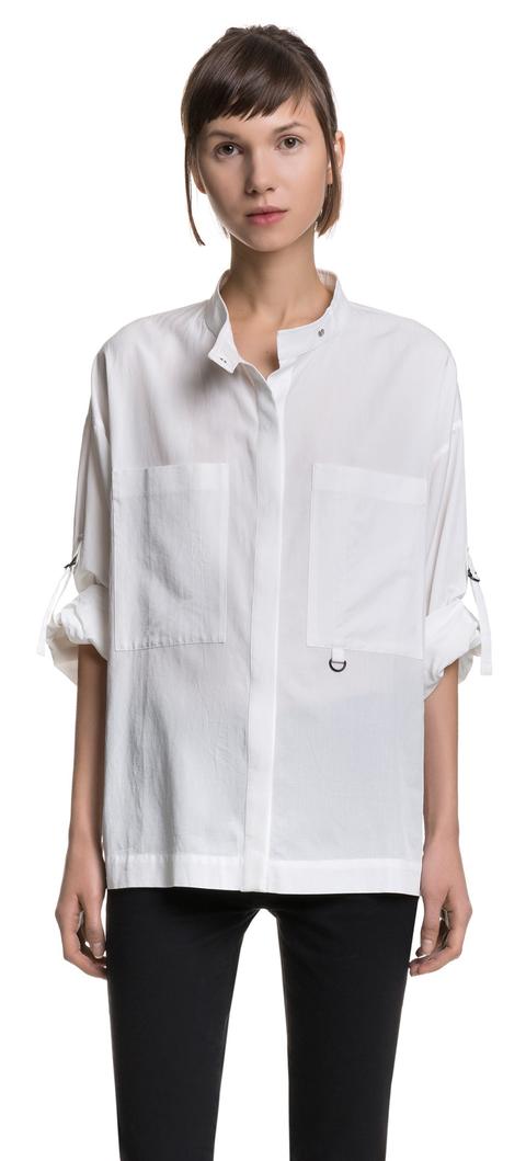 Camisa Blanca Bolsillos