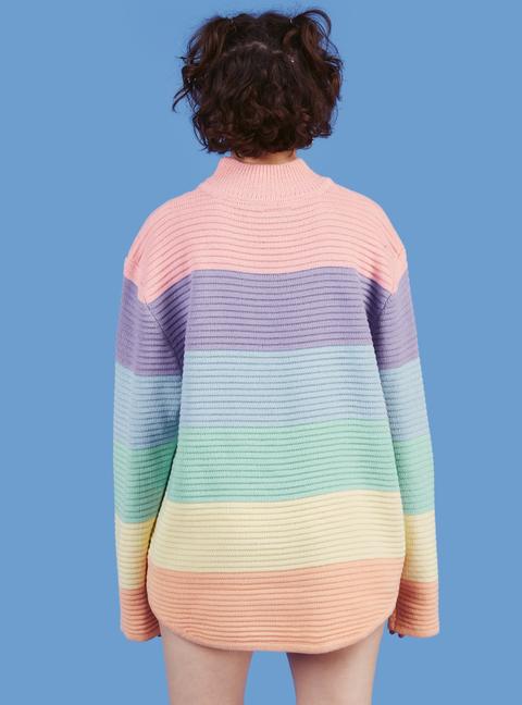 Unif pastel rainbow outlet sweater