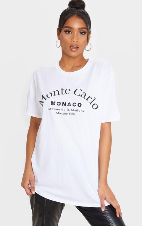 White Monte Carlo T Shirt