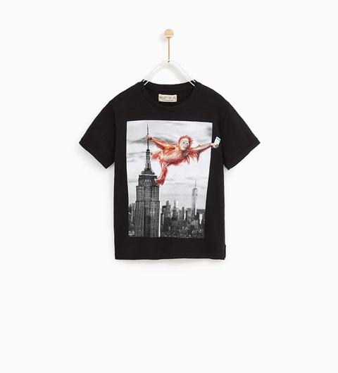 Camiseta Chimpancé Y Empire State