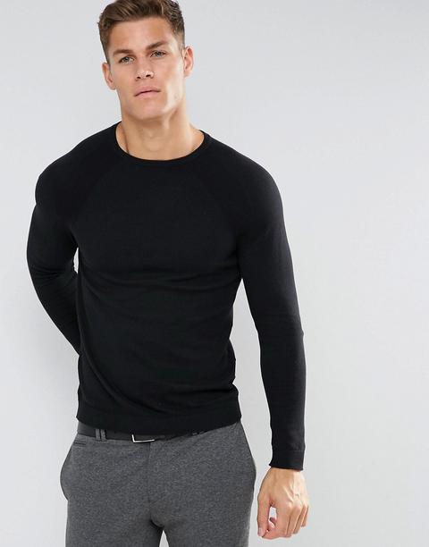 Burton Menswear - Maglione Girocollo Nero - Nero