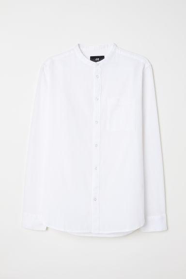H & M - Grandad Shirt - White