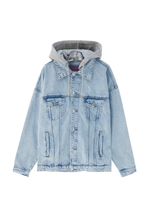 Cazadora Vaquera Combinada Oversize