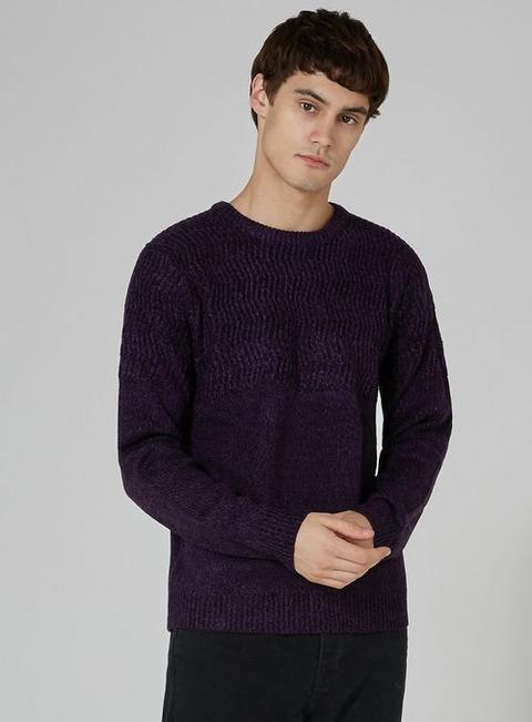 Purple And Black Zig Zag Jumper