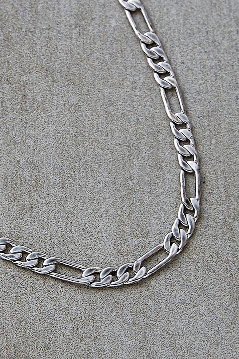 Silver-plated Figaro Chain Necklace 
