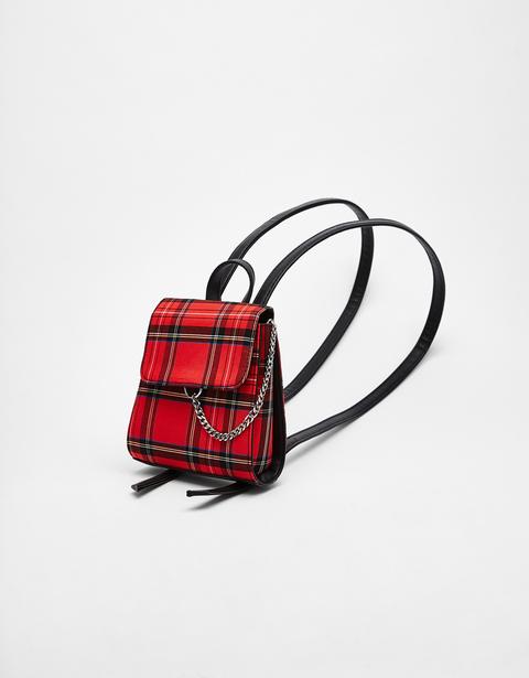 Zaino Mini Stampa Tartan