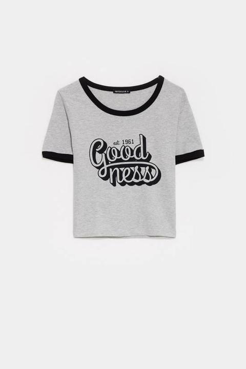 T-shirt Crop Con Stampa