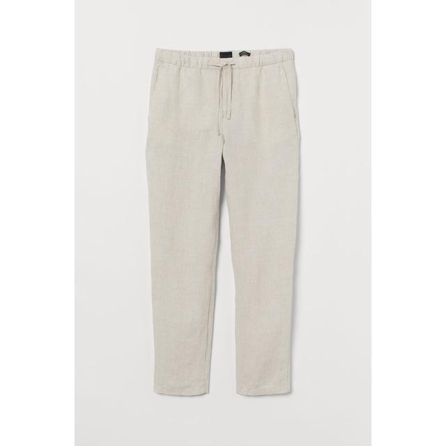 H \u0026 M - Pantaloni In Lino Relaxed Fit - Bianco from H\u0026M on 21 Buttons