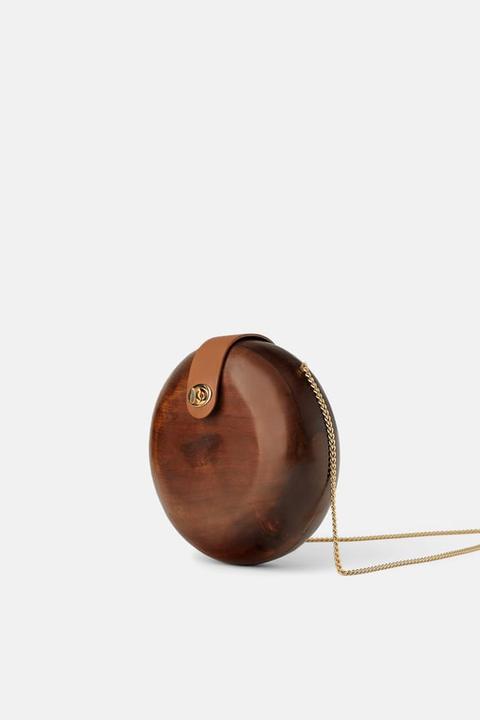 Bolso Bandolera Madera