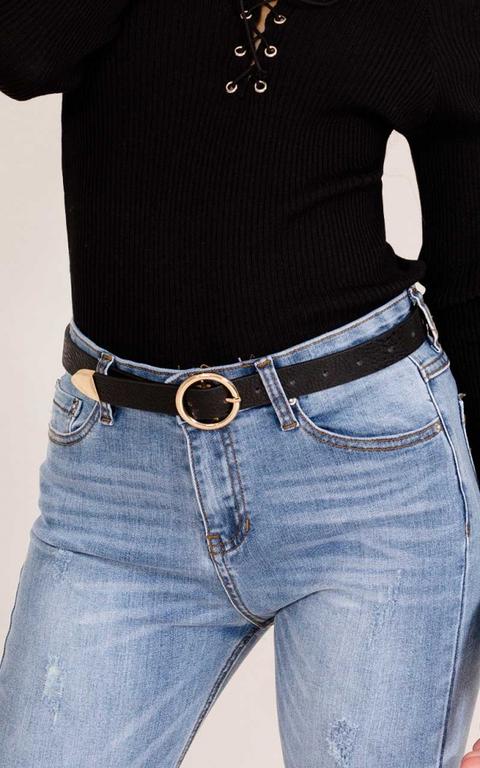 Viral Belt In Black And Gold