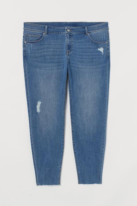 H & M+ Skinny Cropped Jeans - Azul
