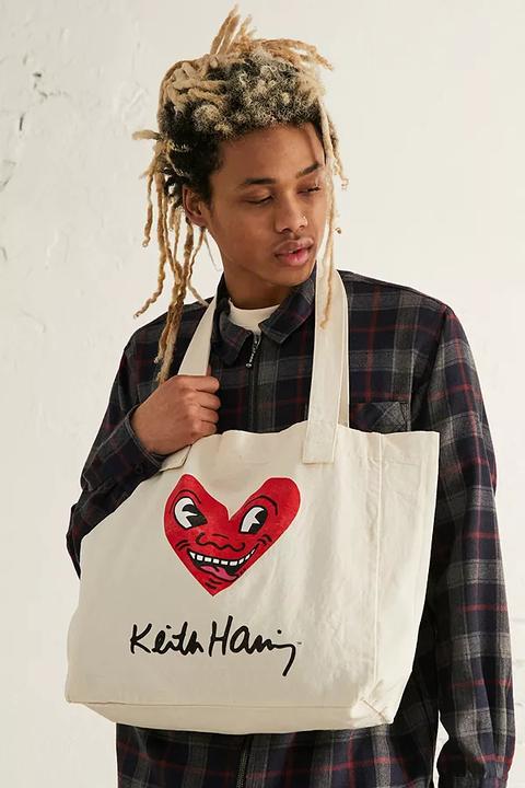 Keith Haring Foundation © Tote Bag - White All At Urban Outfitters