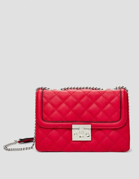 quilted crossbody bag with chain