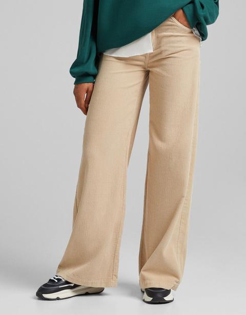 Pantalón Wide Leg Pana
