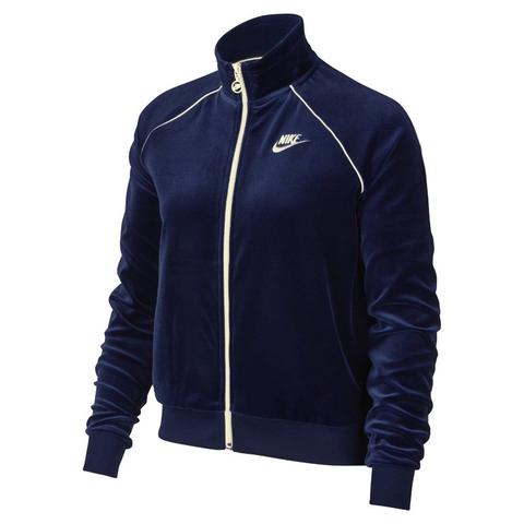 Nike Sportswear Chaqueta Deportiva De Velvetón - Mujer - Azul